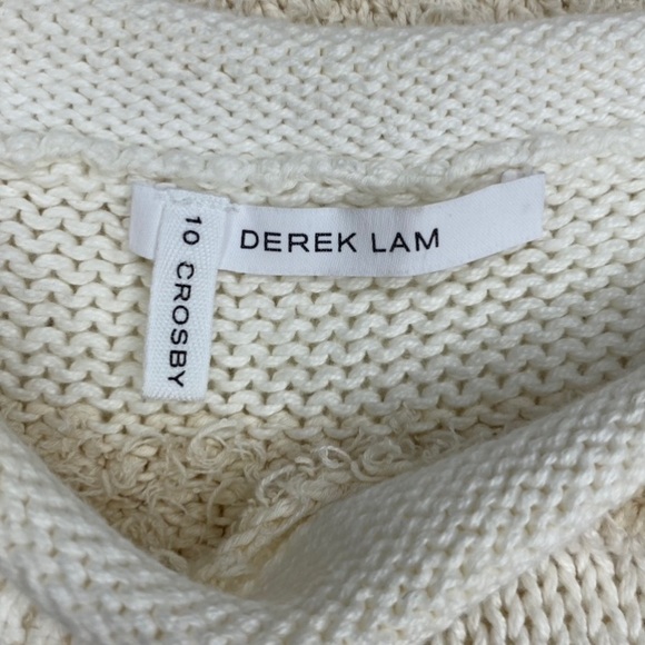 10 Crosby Derek Lam Textured Sleeves Sweater Top - Picture 6 of 8